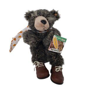 Tops & Bottoms Crocodile Creek Grizzly Bear Plush Stuffed Gray Brown with Shoes